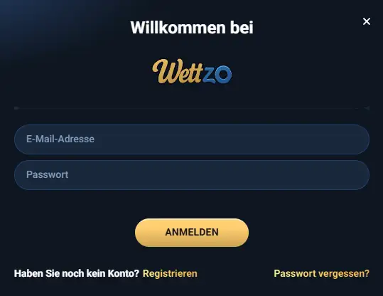 Wettzo Anmelden